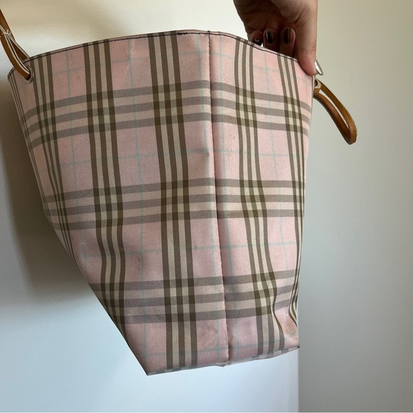 Burberry London Pink Nova Check Tote Shopper Tote - Picture 8 of 11